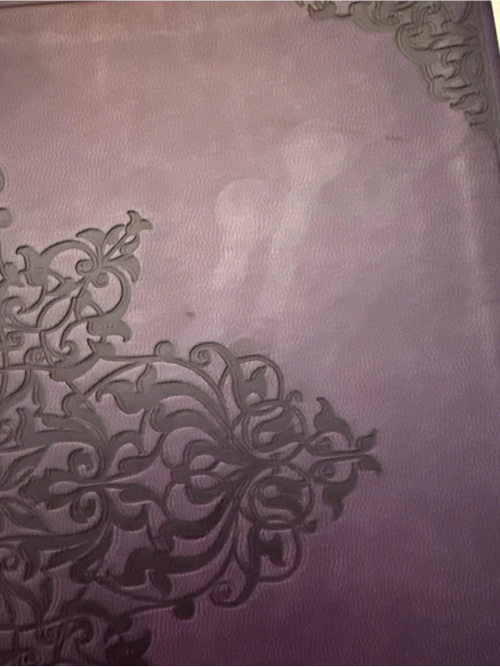 Purple Decorative Embossed Bible - Unknown Brand